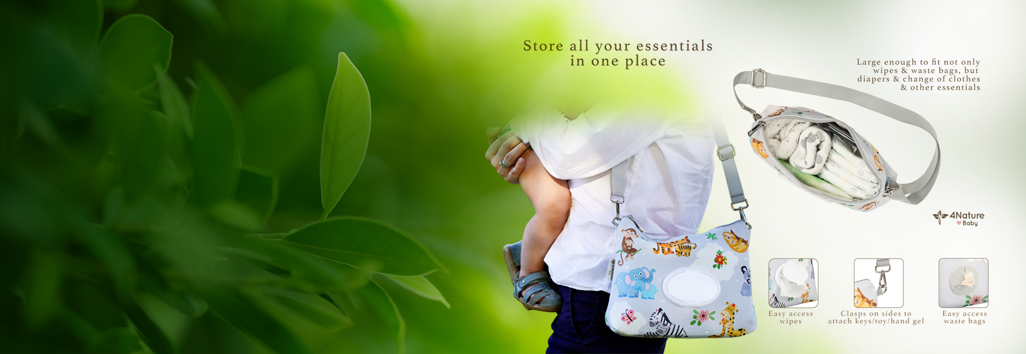 Navigating Parenthood On-the-Go: A Seasoned Mom’s Guide to the 4 Nature Diaper Clutch